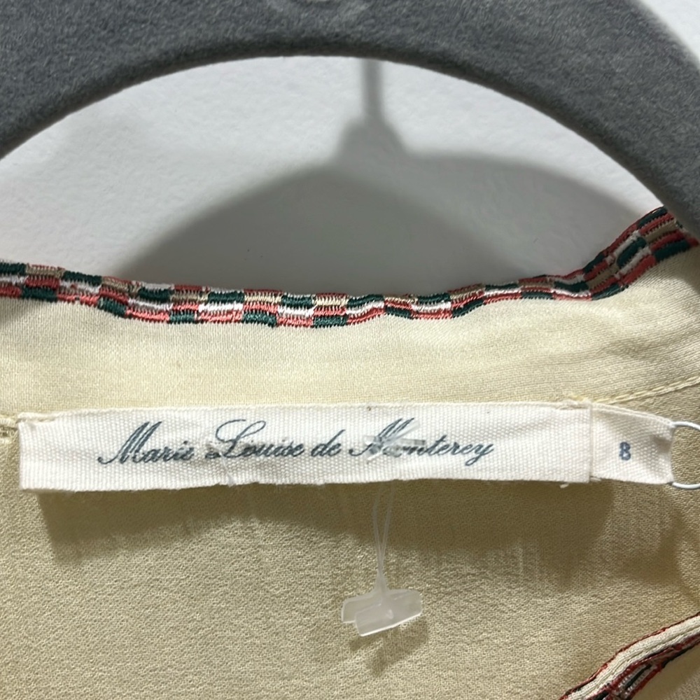 NWT Marie Louise De Monterey Braid Blouse in Antique Sz 8 - Picture 7 of 12